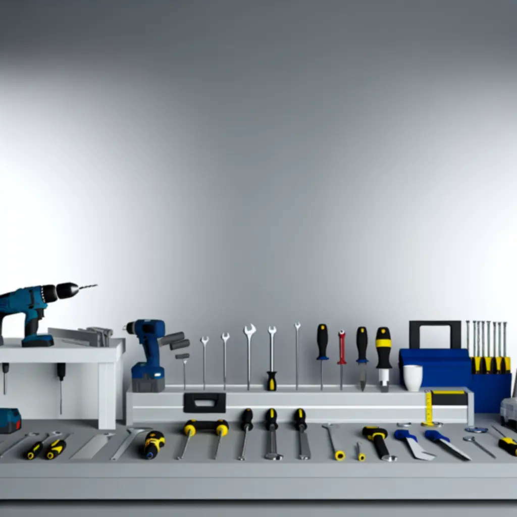 Wyeksponowane elektronarzędzia i narzędzia ręczne w sklepie HomeToolsPL