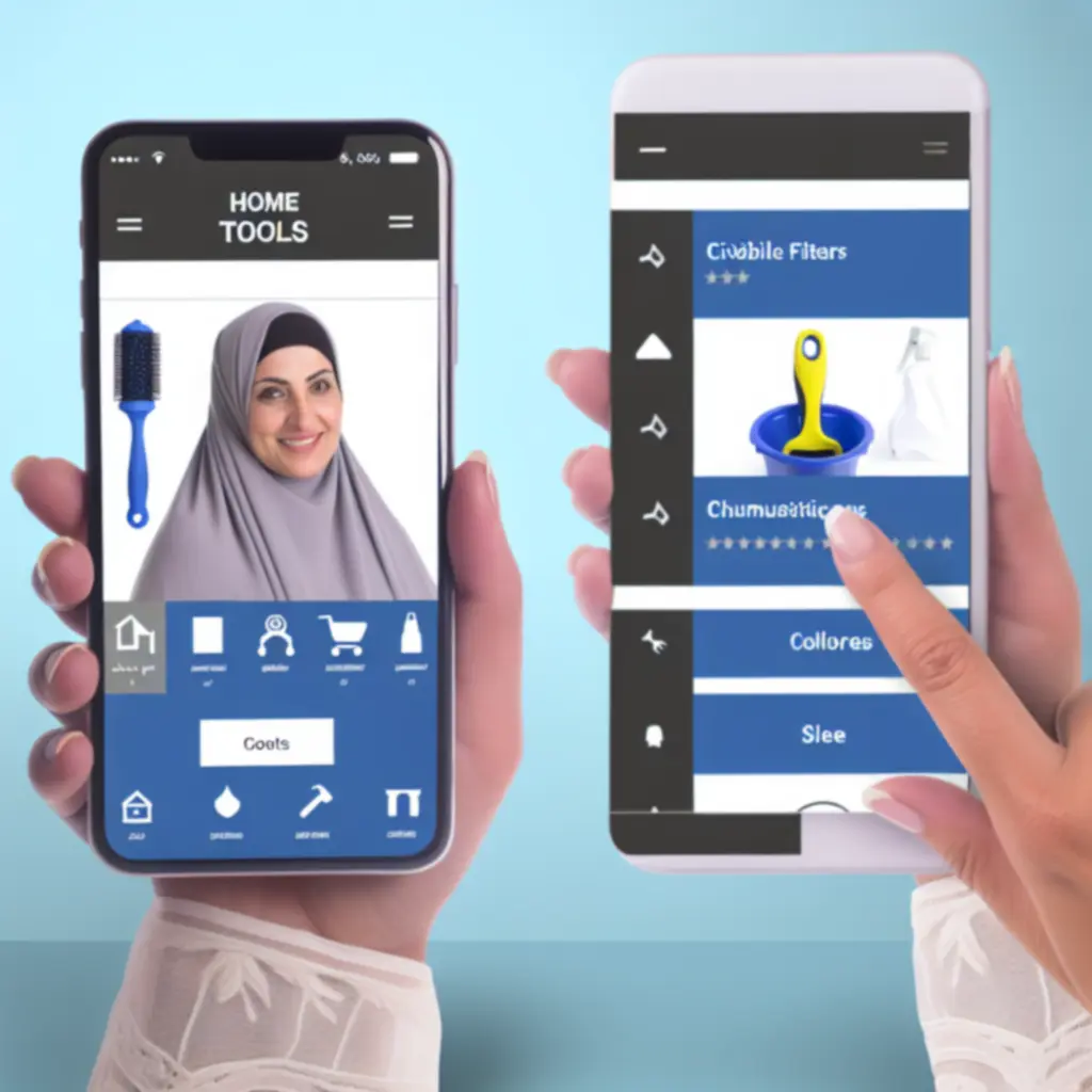 Widok sklepu HomeToolsPL na ekranie smartfona