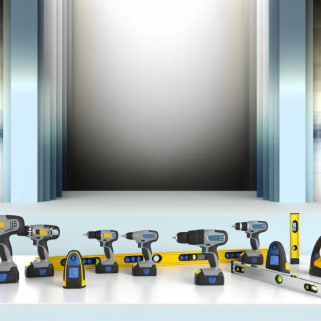 Nowoczesne, modne narzędzia ułożone na jasnym stole roboczym