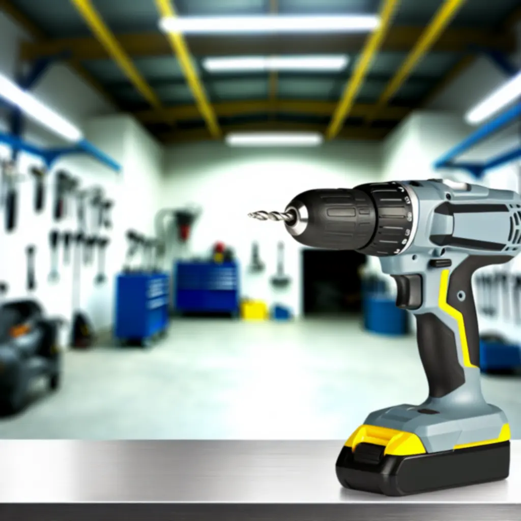 Profesjonalne narzędzie do domu na industrialnym stanowisku roboczym